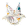 Touca anti-moscas Hobby Horsing Print HKM - Branco com pequenos corações