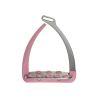 Estribos de segurança Veredus Steel1 Vita - Prata / rosa-claro
