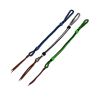 Chicote de barril Umbria Equitazione em nylon trançado efeito glitter - Preto / branco