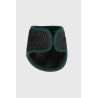 Forros das cloches rígidas em malha 3D aveludada ProConfort Darial - Preto / verde selva