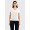 T-shirt Harcour Aquila mangas curtas mulher França - Branco
