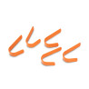 Ganchos para o estábulo Shires - Laranja