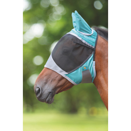 Máscara anti-moscas Shires FlyGuard Pro Deluxe com orelhas