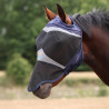 Máscara anti-moscas Shires FlyGuard Pro malha fina com passagem para orelhas e nariz - Marinho