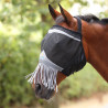 Máscara anti-moscas Shires FlyGuard Pro Fine Mesh sem orelhas com nariz e franjas - Jais