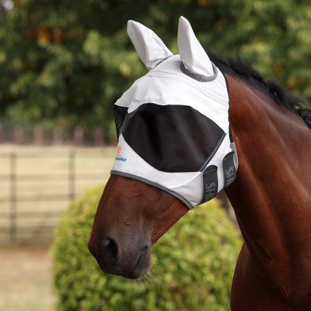 Máscara anti-moscas Shires FlyGuard Pro Sun Shade com orelhas