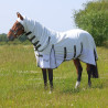 Capa anti-moscas integral Shires Highlander Plus Sun Shade - Branco