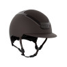 Capacete Kask Dogma Chrome com jugular castanho-claro - Castanho