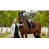 Sapata de dressage LeMieux Square em tecido mesh Air-Tek - Preto