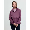Casaco impermeável LeMieux meia-zíper Perri feminino - Malva