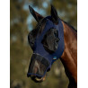 Máscara anti-moscas Weatherbeeta ComFiTec Luxe Stretch com orelhas e nariz - Marinho / preto
