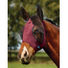 Máscara anti-moscas WeatherBeeta ComFiTec Deluxe Stretch com orelhas - Bordô / preto