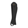 Mini-chaps de couro macio com zíper lateral Magellano Equestro - Preto