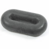 Tope de martingala de silicone Shires - Preto