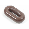 Tope de martingala de silicone Shires - Castanho
