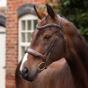 Bridão de dressage com noseband Opus 180M Shires Velociti Lusso - Havana