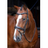 Bridão de dressage com muserola francesa Shires Velociti Rapida - Havana
