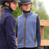 Colete polar Core jovem cavaleiro Shires Aubrion - Azul