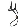 Muserola cruzada Elite Shires Velociti Lusso - Preto