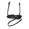 Muserola francesa Elite Shires Velociti Lusso - Preto