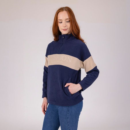 Camisola polar com fecho de um quarto Equestrian Shires Aubrion