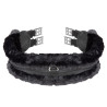 Cilha Contour SupaFleece elástica Shires Arma - Preto