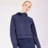 Sweatshirt com capuz meia-zíper React Shires Aubrion - Meia-noite