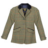 Casaco Saratoga infantil Shires Aubrion - Xadrez vermelho/amarelo/azul