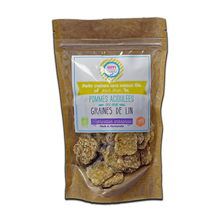 Bolachas de linhaça para cão Happy Crackers
