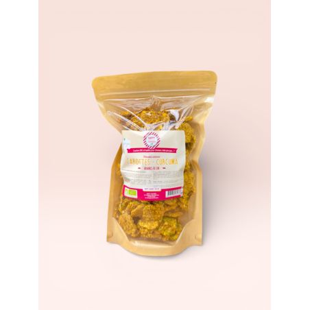 Biscoitos de sementes de linho Happy Crackers cenoura e cúrcuma