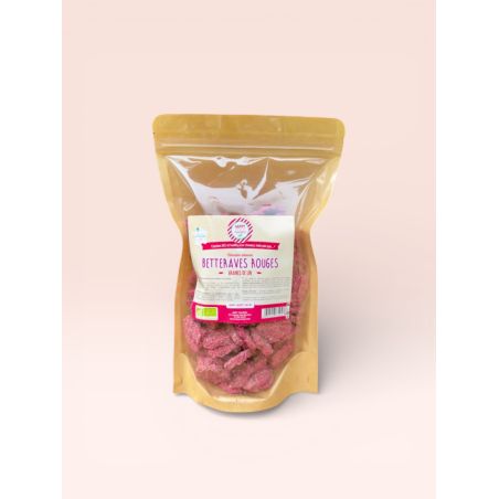 Happy Crackers de sementes de linho beterraba vermelha