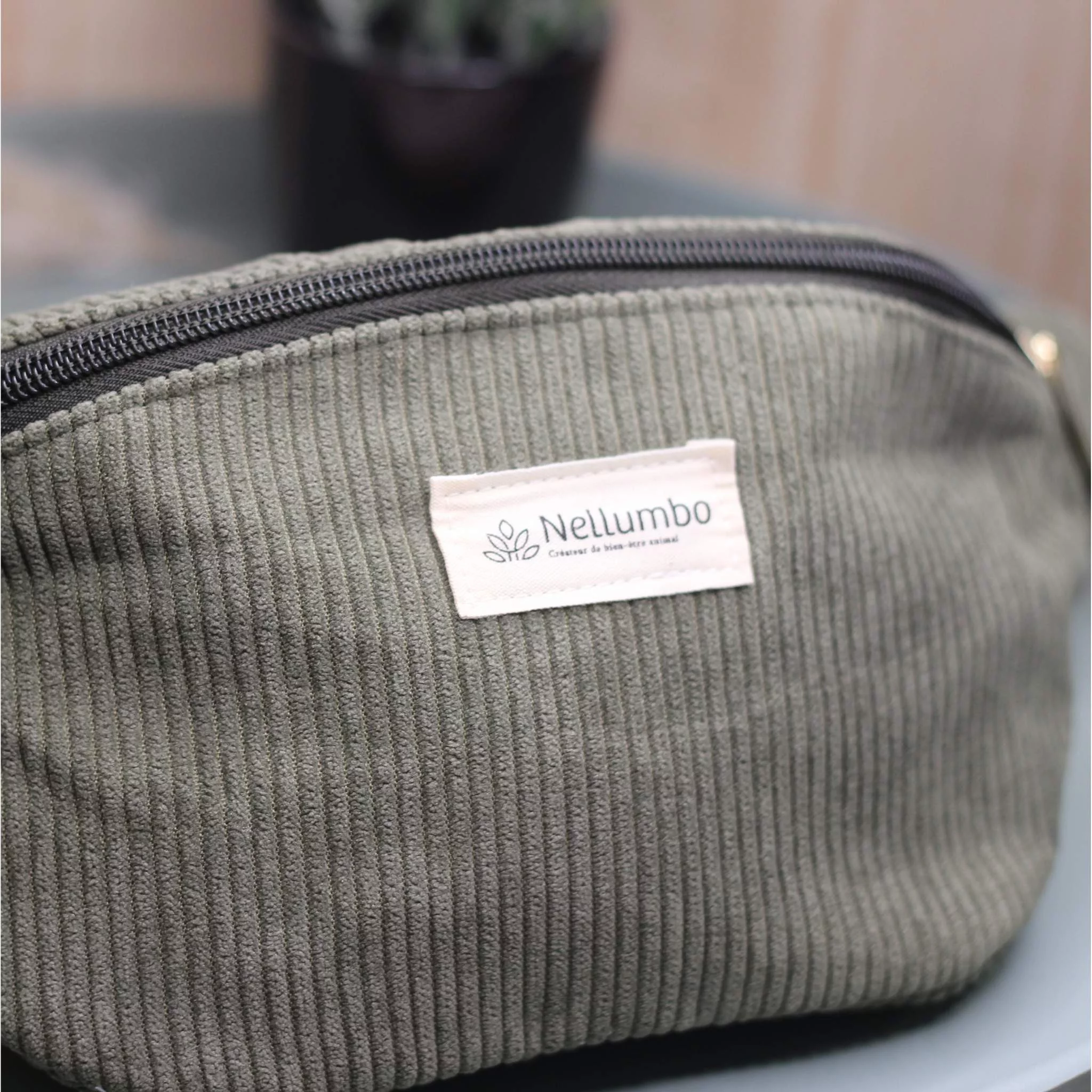 Pochete de veludo Nellumbo