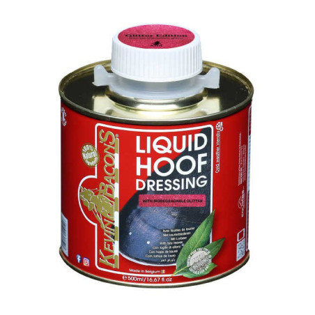 Óleo para cascos Kevin Bacon's Hoof Dressing Líquido glitter Rosa
