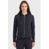 Sweat com fecho Harcour Clarianne mulher - Preto