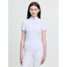 Polo de competição de manga curta Young Rider LeMieux Brilliance Livvy - Branco