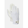 Luvas de equitação Horze Romy - Branco / azul turquesa