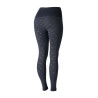 Legging de equitação Horze sem costuras com grip total em silicone Vanessa feminino - Denim