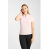 Polo funcional Horze Willow feminino de manga curta - Rosa claro