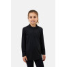 T-shirt de treino Horze Young Rider refrescante Emmie de manga comprida - Preto