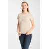 T-shirt Horze western Kathrin feminina - Perfeitamente pálido marrom claro