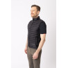 Colete de equitação sem mangas B Vertigo Simon ultraleve acolchoado masculino - Cinza antracite escuro