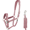Cabresto e guia Waldhausen Velvet - Rosa velho
