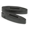 Paradores de rédeas de silicone Shires - Preto