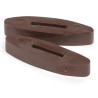 Paradores de rédeas de silicone Shires - Castanho
