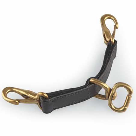 Correia Newmarket em couro Shires Velociti Gara