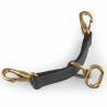 Correia Newmarket em couro Shires Velociti Gara - Castanho