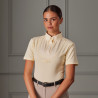 Blusa com laço no pescoço de mangas curtas Shires Aubrion - Amarelo