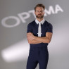 Camisa de concurso com botões Optima MX homem Shires Aubrion - Marinho