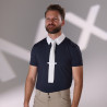 Camisa de concurso com zíper Optima MX masculino Shires Aubrion - Marinho