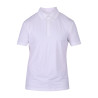 Camisa de concurso com zíper Optima MX masculino Shires Aubrion - Branco